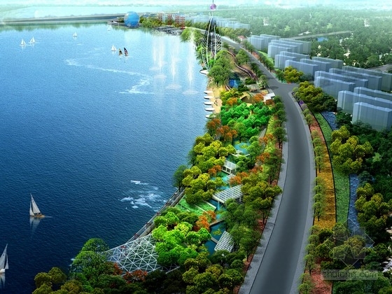 滨江大道景观设计——现代风格
